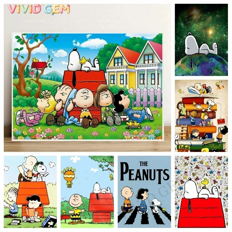 VIVID GEM 2026 New Cute Snoopy - đánh giá và giá 5D Diamond Painting Kit Full Drill