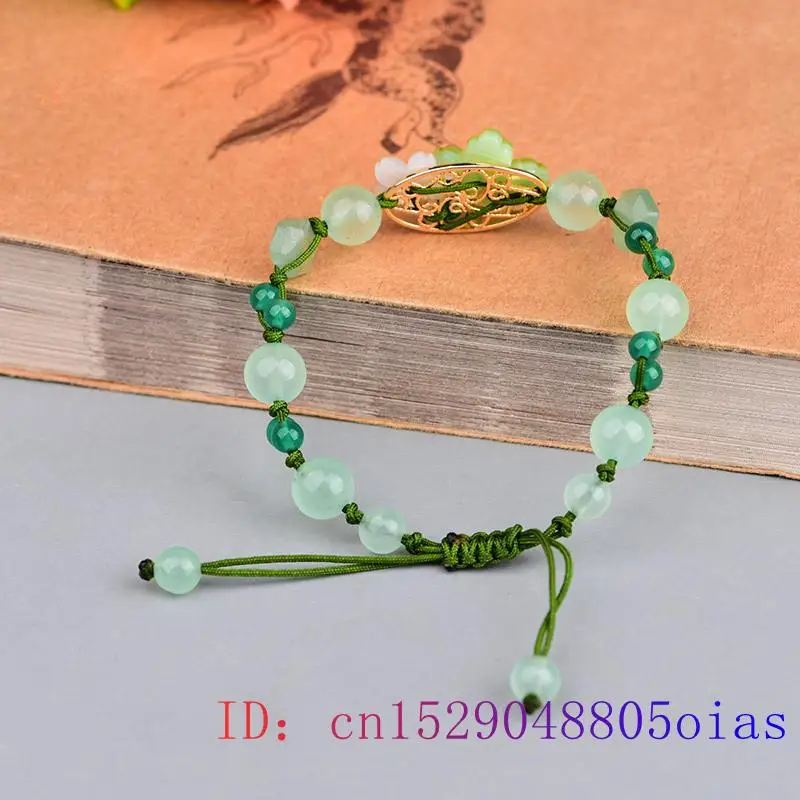 Green Jade Flower Bracelet Amu - đánh giá và giá Beading