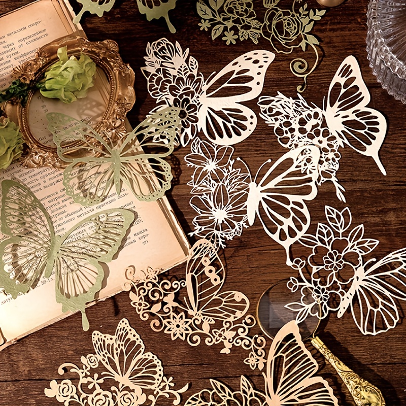 10 pcs Vintage Lace Hollow Mat - đánh giá và giá Vintage Junk Journal Scrapbooking Paper