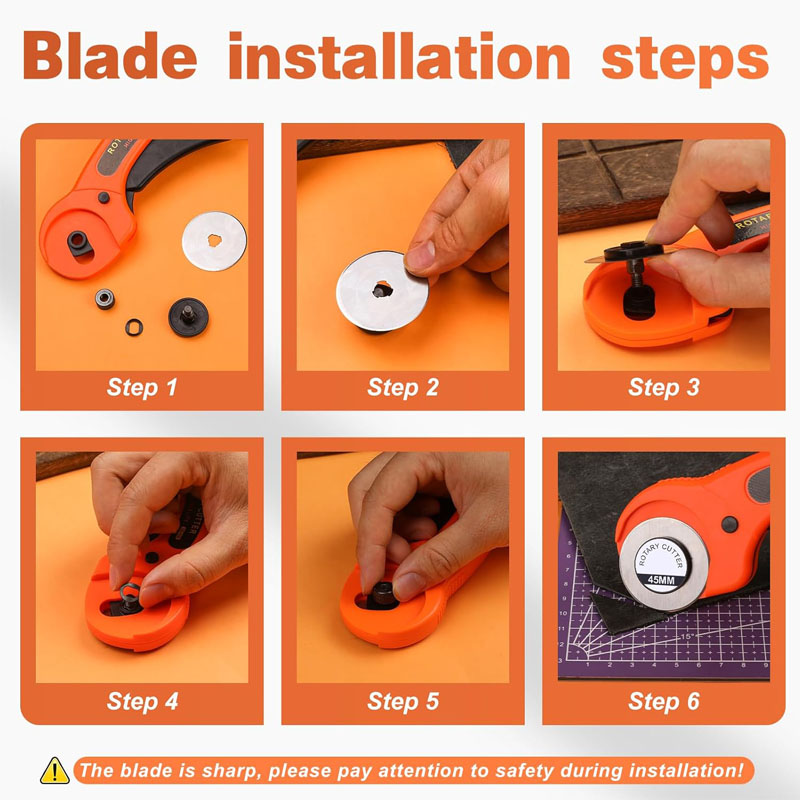 Fabric Rotary Cutter 45mm Blad - đánh giá và giá Rotary Cutter For Fabric 45Mm