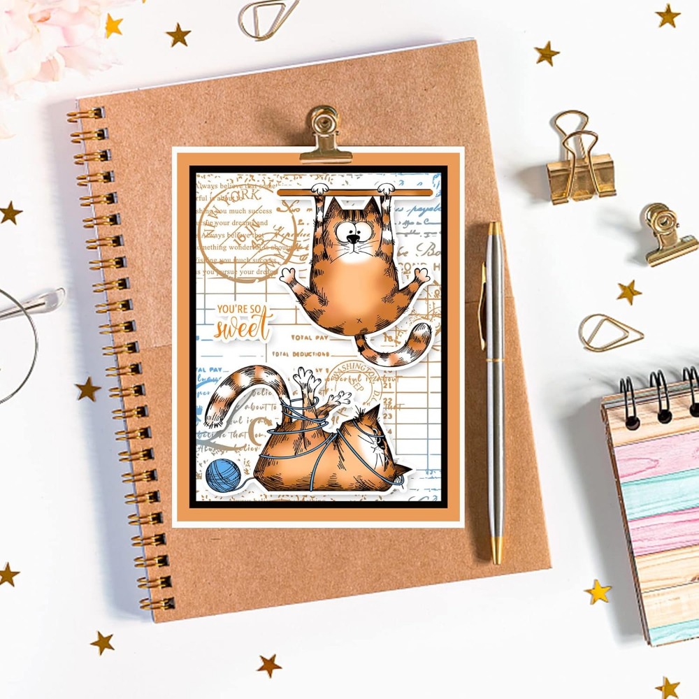 8.3x5.8in Cat Clear Stamps Lov - đánh giá và giá Clear Silicone Stamps For Card Making