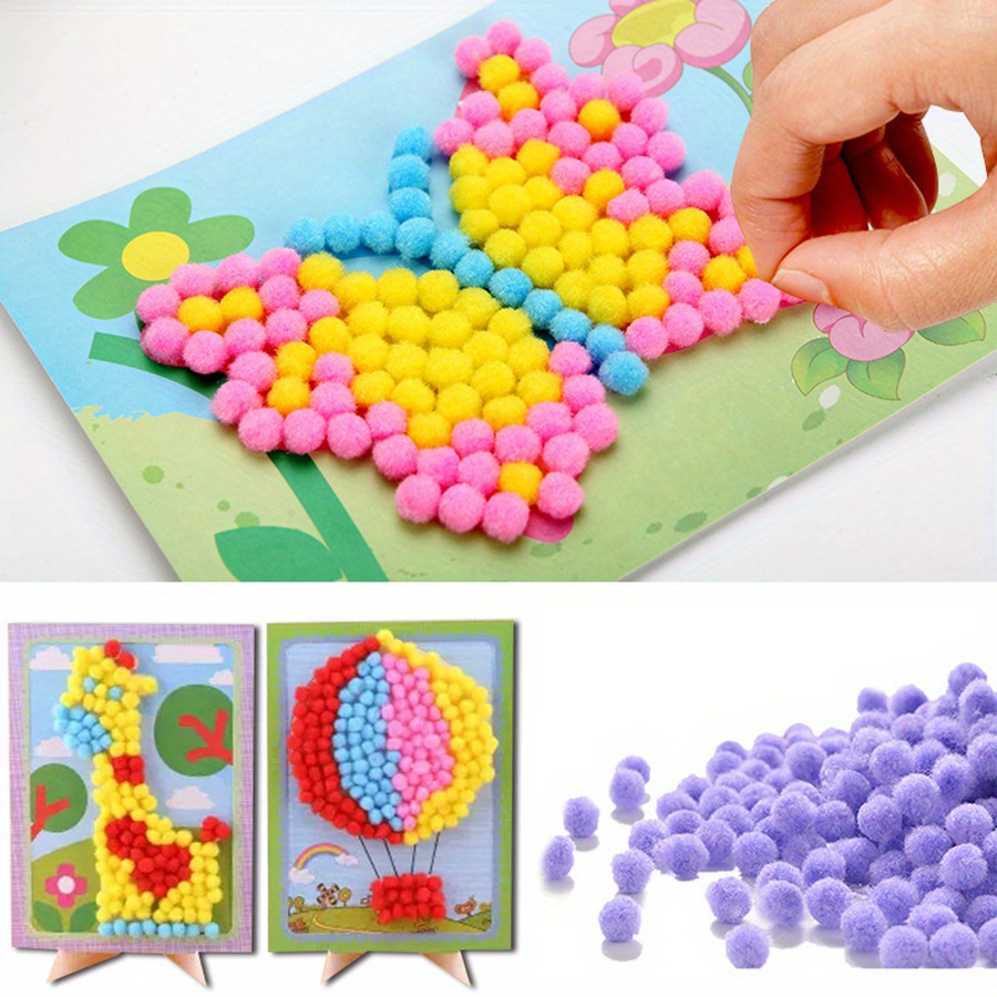 2pcs 16x21cm Colorful Pom-Pom  - đánh giá và giá Painting Supplies