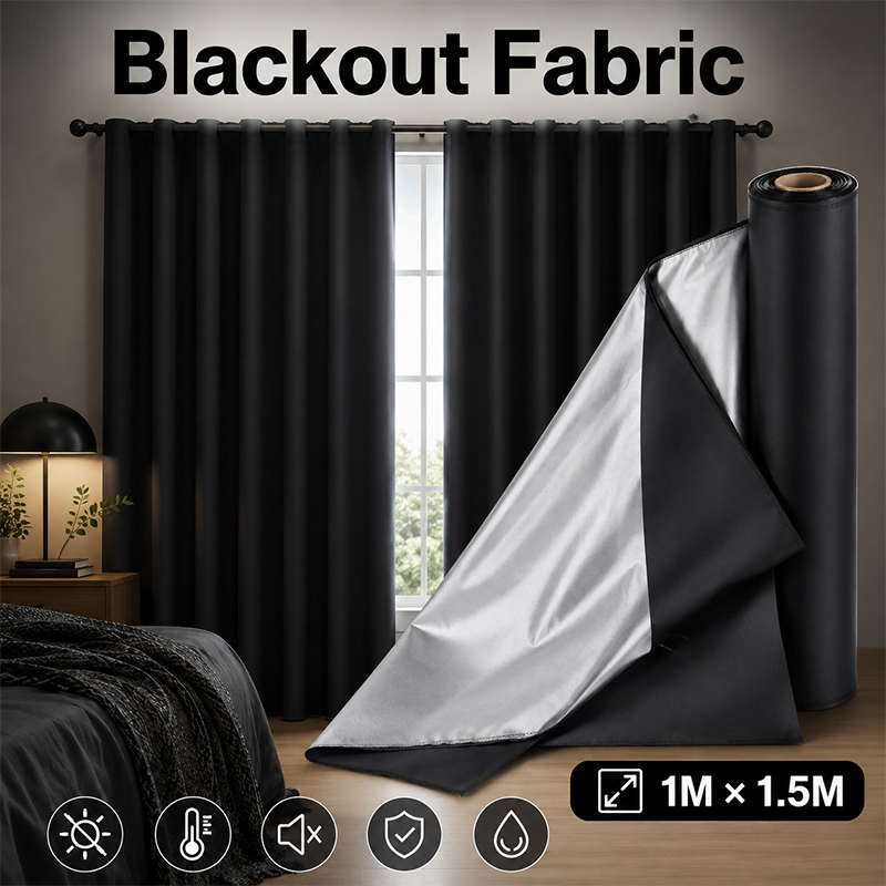 1m Black Silver Coated Blackou - đánh giá và giá Sewing