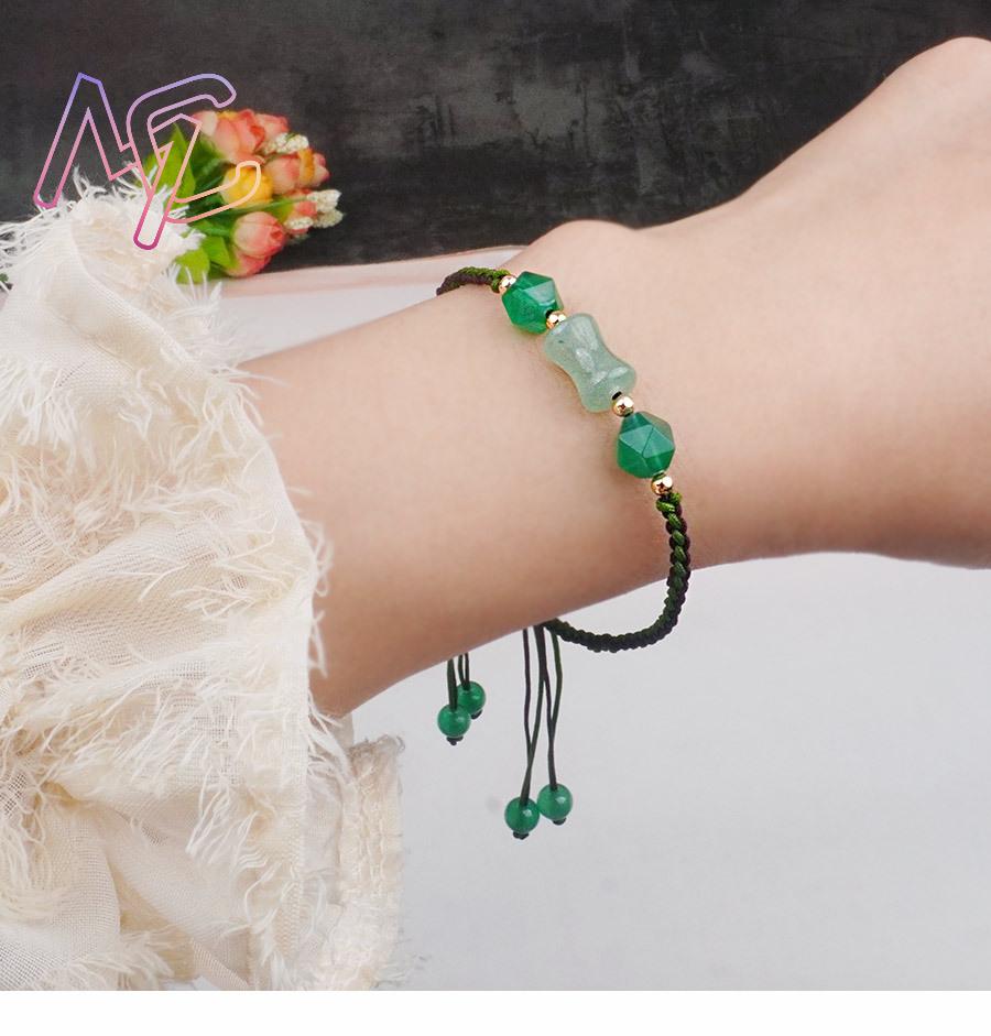 Green Natural Jade Beads Brace - đánh giá và giá Beading
