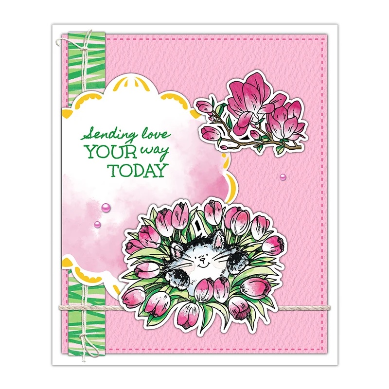 Suncraft Cute Kitty Cats And F - đánh giá và giá Clear Silicone Stamps For Card Making