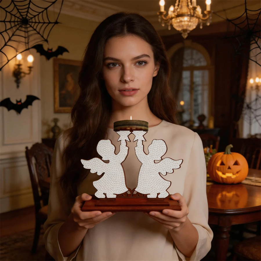 kid candle holder Halloween ho - đánh giá và giá Painting Supplies