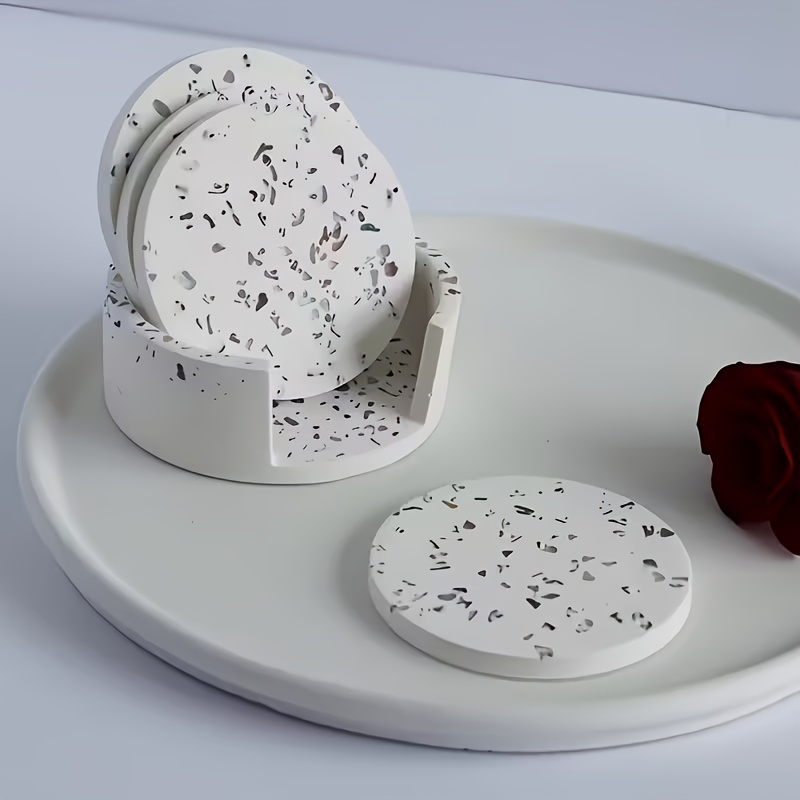 5pcs Round Coaster Silicone Mo - đánh giá và giá Silicone Epoxy Resin Molds Set