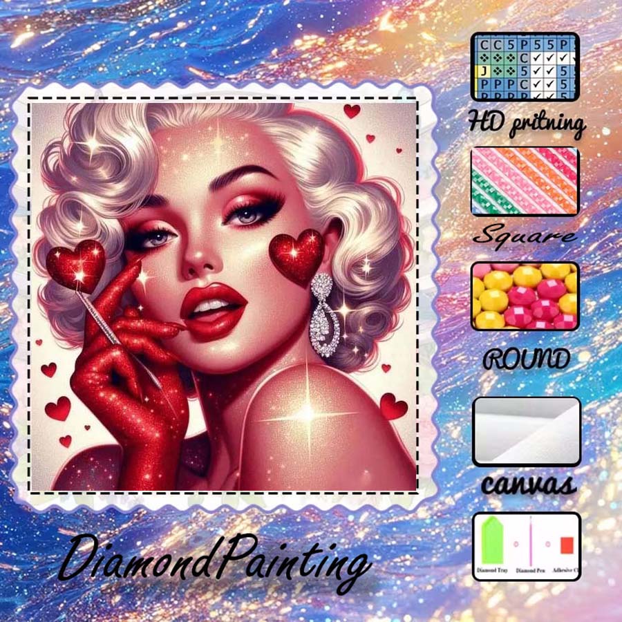 1 piece 5D DIY flocking cloth, - đánh giá và giá 5D Diamond Painting Kit Full Drill