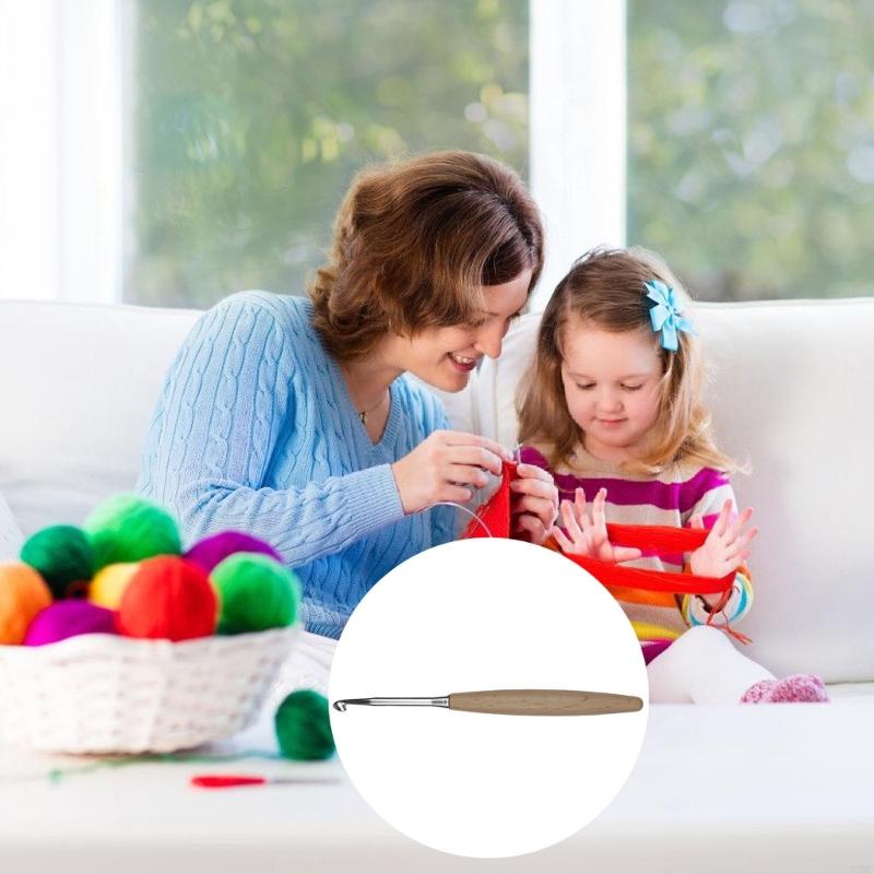 8 Chiếc Công Thái Móc Dành Cho - đánh giá và giá Wooden Crochet Hooks Ergonomic Handle