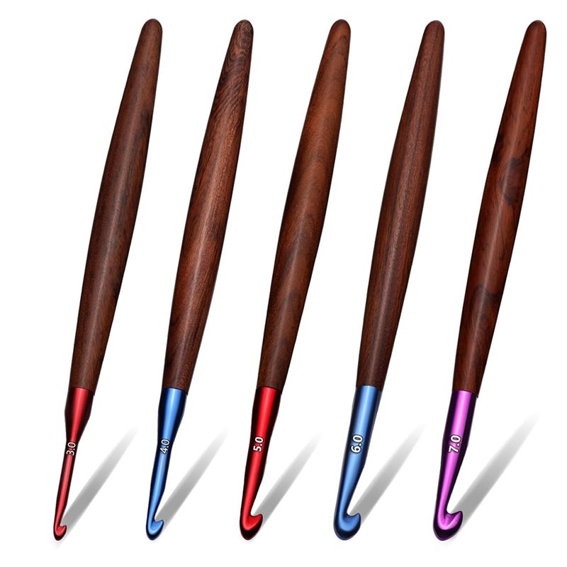 A59Z-Ergonomic Wooden Handle C - đánh giá và giá Wooden Crochet Hooks Ergonomic Handle