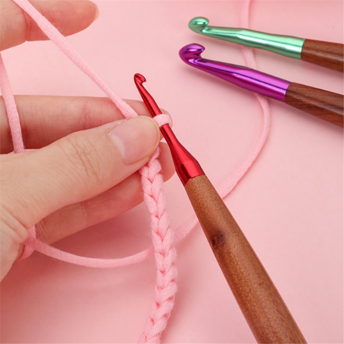 2026 New Crochet Hooks Set, Er - đánh giá và giá Wooden Crochet Hooks Ergonomic Handle