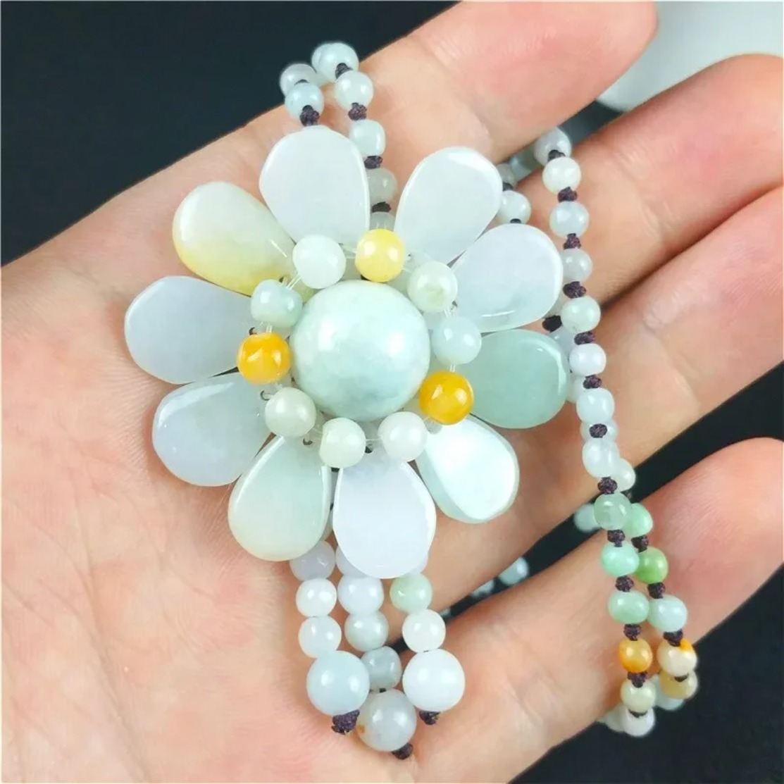 Chứng Nhận Ngọc Miến Điện Hoa  - đánh giá và giá Beading