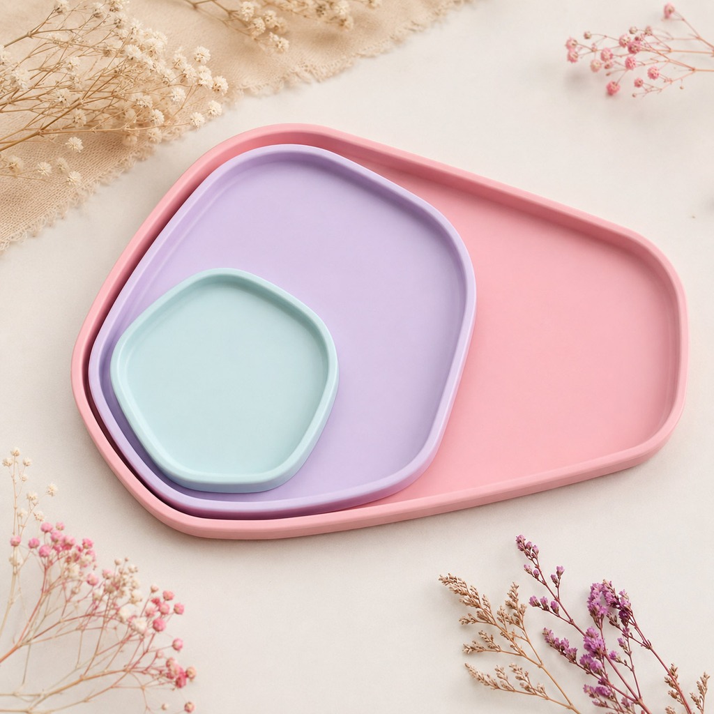 3Pcs Irregular Tray Silicone R - đánh giá và giá Silicone Epoxy Resin Molds Set