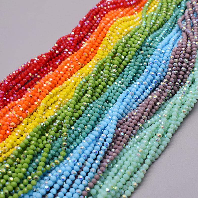 4mm Color scheme 6 strand/bag  - đánh giá và giá Glass Seed Beads 2Mm Jewelry Making
