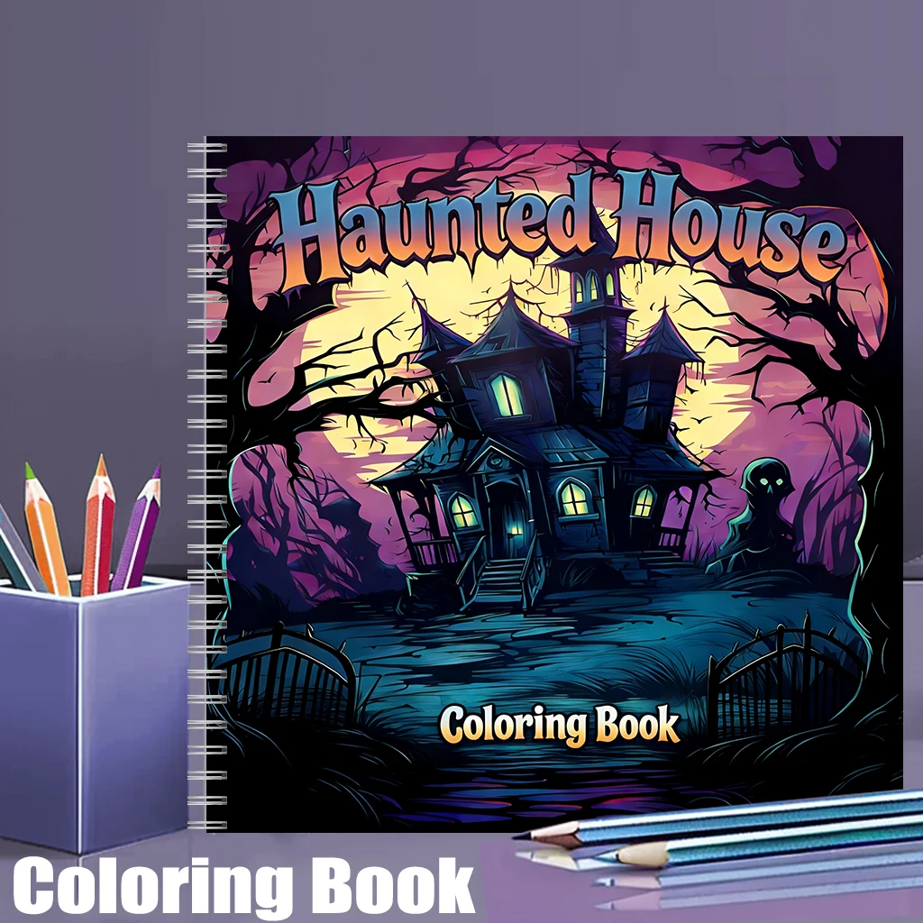 Haunted House Coloring Book fo - đánh giá và giá Painting Supplies