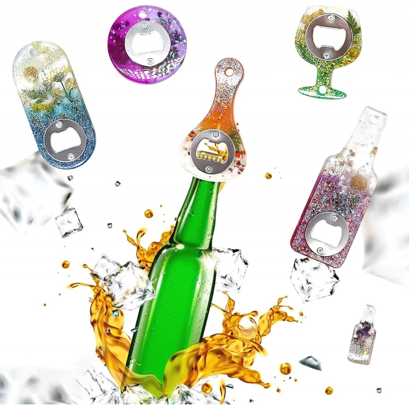 Bottle opener resin mold、Beer  - đánh giá và giá Silicone Epoxy Resin Molds Set
