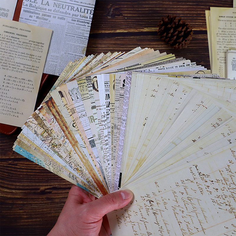 30 Pcs Old Map Flower Letters  - đánh giá và giá Vintage Junk Journal Scrapbooking Paper