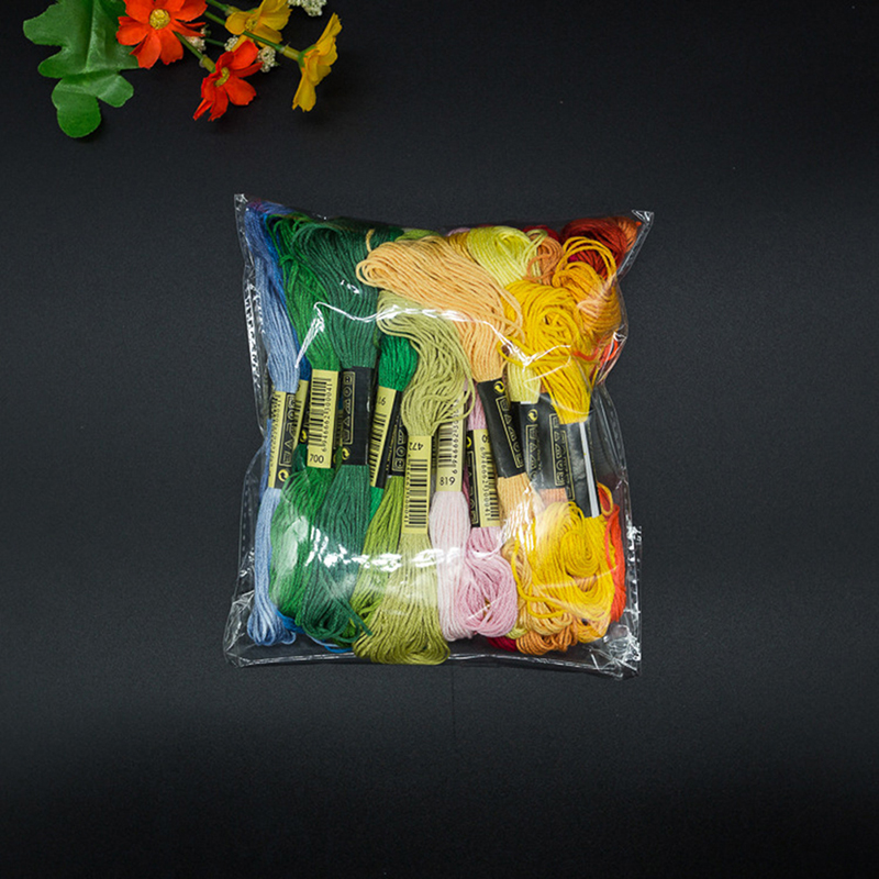 C 24/100/50 Multicolor Cross   - đánh giá và giá Cotton Embroidery Thread Skeins