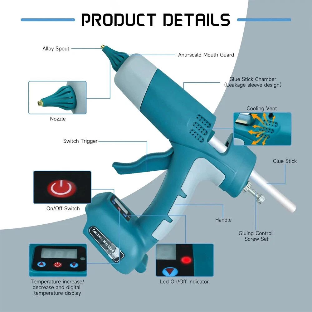 Newest Cordless Hot Melt Glue  - đánh giá và giá Hot Melt Glue Gun Cordless