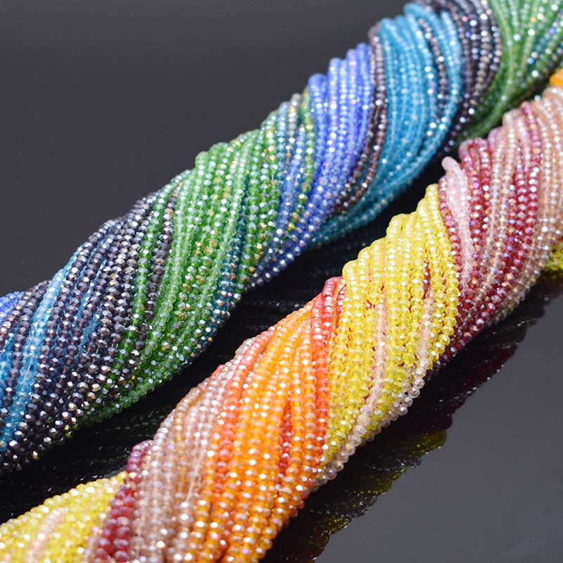 Xi Mạ AB Màu Trong Suốt Sáng B - đánh giá và giá Glass Seed Beads 2Mm Jewelry Making
