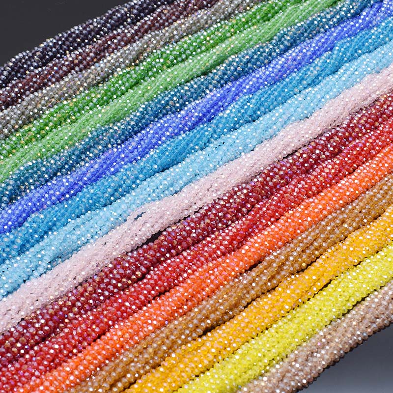 Xi Mạ AB Màu Trong Suốt Sáng B - đánh giá và giá Glass Seed Beads 2Mm Jewelry Making